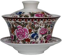 Eplze YBK Tech Grand bol à thé Gaiwan en porcelaine avec couvercle Gaiwan traditionnel chinois (3#)