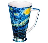 Eplze YBK Tech Tasse à thé en porcelaine anglaise 538,6 g Grande tasse à café pour les amateurs de thé et les amateurs d'art - Série de peinture à l'huile Van Gogh