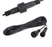 EPLZON 10M/32.8FT Câble de Rallonge Guirlande, 2 Broches Prolongateur IP65 Étanche Connecteurs pour Projecteurs Solaires, Lumières de Pointes de Jardin, Éclairage de Noël Extérieur, Sapin Lumineuse