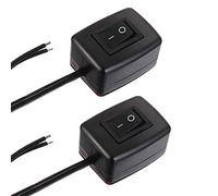 EPLZON 12V SPST Interrupteur à Bascule ON-OFF Forme de Goutte d'eau Interrupteur pour éclairage de voiture interrupteur d'alimentation barre lumineuse LED antibrouillard(Lot de 2 pièces)