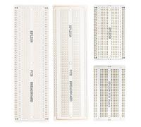 EPLZON 2 pièces 6.8" x 2.05" & 2 pièces 3.5"x2.05" Electronic Project Prototypable PCB Board Kit Compatible avec le projet de circuit de soudage DIY Prototype Board,Blanc