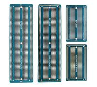EPLZON 2 pièces 6.8" x 2.05" & 2 pièces 3.5"x2.05" Electronic Project Prototypable PCB Board Kit Compatible avec le projet de circuit de soudage DIY Prototype Board,Bleu