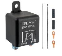 EPLZON 200A 200 AMP 12V DC 4 PIN SPST Starter Relay Continu de travail Relais Heavy Duty car Power starter Relay pour Camion Marine RV Camping Car