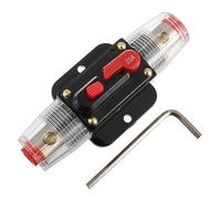 EPLZON 20A Disjoncteur Interrupteur 20 AMP Fusible Inline Holder 12V-49V DC Bouton de réinitialisation manuelle pour système d'amplificateur de son audio de voiture RV Home Marine Boat Truck
