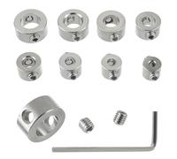 EPLZON 3/4/5/6/7/8/9/10mm 8 pièces butée de profondeur bague Positionneur de Foret localisateur HSS limiteur de profondeur, avec clé Hexagonale