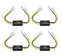 EPLZON 4 Pièces Décodeurs clignotants LED 12 V pour moto, Décodeur d'indicateur résistance de charge, adaptateur de moto, correction d'erreur de flash pour moto, scooter (10 W 10 Ω)