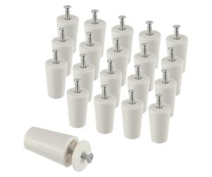 EPLZON 40mm volet Roulant Blanc pour Volets roulants et Stores avec rondelles et vis (20 pièces par Paquet)