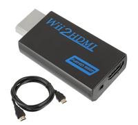 EPLZON Adaptateur Wii HDMI 1080p Convertisseur Audio Jack 3,5mm Câble pour Monitor, Projecteur, TV (Noir)