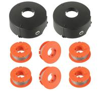EPLZON F016800175 Bobine de Rechange, pour Bosch Art 23 26 30 Combitrim Easytrim 1,6mm x 8M avec Couvercle F016L71088 (6 Bobines + 2 Couvercle)