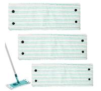 EPLZON Lot de 3 Balais Serpillères de Rechange, Chiffon en Microfibre pour Leifheit Clean Twist/Combi M Micro Duo 42 x 15cm Kit pour Tous Les Types sols, idéale pour Le carrelage et Le stratifié