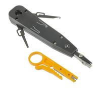 EPLZON LSA Outil, Outil Insertion LSA avec Mini Pince à Dénuder pour Prises Réseau, Zones de Brassage, boîte de Montage et boîtier encastré, câble de raccordement avec Coupe Fil(Noir)