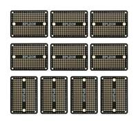 EPLZON MINI PCB Board Carte de prototypage Breadboard soudable Protoboard Circuit Imprimé Double Faces pour les projets de bricolage électronique compatibles avec(10 pièces,Noir)