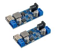 EPLZON Module de convertisseur abaisseur DC 6V 9V 12V 24V vers DC 5V 5A Abaisseur DC 5V-5.3V 5.2V 3.5-6A Transformateur Module d'alimentation régulateur de Tension à Double Sortie (Lot de 2 pièces)