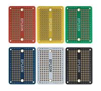 EPLZON PCB Prototype Board Carte de prototypage Breadboard soudable Protoboard Circuit Imprimé Double Faces pour les projets de bricolage électronique compatibles avec(6 pièces)