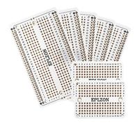 EPLZON PCB Prototype Board Carte de prototypage Breadboard soudable Protoboard Circuit Imprimé Double Faces pour les projets de bricolage électronique compatibles avec arduino(Blanc)