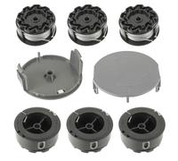 EPLZON Trimmer spool F016800570 pour Bosch UniversalGrassCut 18 18-26 18-260, avec bobine de rechange F016800570(6 Bobines de fil+ 2 Couvercle de Bobine)