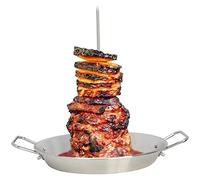 EPMANN Support de brochettes vertical pour grill, en acier inoxydable Al Pastor avec 3 pics amovibles (8,10,12 cm), support Shawarma pour barbecue brésilien