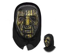 EPMOCN Masque Halloween Effrayant Doré - Masque de Vampire Rétro Visage Complet pour Adulte, Idéal pour Déguisement Gothique, Carnaval, Bal Masqué et Fête d'Horreur