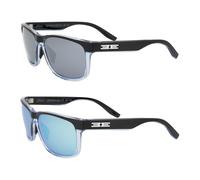 Epoch Eyewear 2 Delta Lunettes de soleil Crystal Blue Black Frame Smoke Lens Blue Mirror Lens