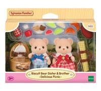 Sylvanian Families - Poupée - Le pique-nique gourmand des Ours Biscuit - Multicolore