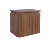 Epoch Meuble de toilette - 51x35x41cm - coins arrondis - 2 portes - plan de toilette - sans trou de robinet 9TT50135R