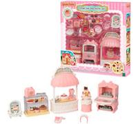 Sylvanian Families - Coffret pâtisserie 5807 - Set +30 accessoires, figurines miniatures, dès 3 ans