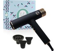 EPOCHFORGE-lili hotplates compact ionic hair dryer bldc - powerful 1600w blow dryer with diffuser - high speed airflow with brushless motor, self-clean, cool shot & memory function - lightweight secho