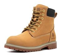 Epochsaga Soft Toe Classic Upgraded Work Boots for Men and Women, Waterproof Full Grain Leather Comfort 6 Inch Shoes Tan (Tan, Adulte, Homme, 45.5, Numérique, Système Taille Chaussures EU, Moyen)