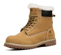 Epochsaga Soft Toe Classic Upgraded Work Boots for Men and Women, Waterproof Full Grain Leather Comfort 6 Inch Shoes Tan (Laine, Adulte, Homme, 44, Numérique, Système Taille Chaussures EU, Moyen)