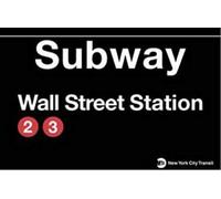 EpochSign Panneau de Rue pour Station de métro New York 8 x 12 Pouces