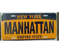 EpochSign Plaque d'immatriculation New York Manhattan 15,2 x 30,5 cm