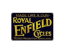 EpochSign Royal Enfield Cycles England Vintage Retro Tin Signmetal tin Sign 8x12 inch