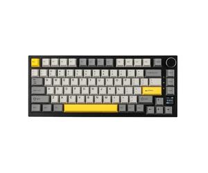 EPOMAKER Ajazz AK820 Pro 75% Gasket Clavier Mecanique sans Fil/BT/USB, RGB Rétro-Éclairé, TFT écran, Foam d'insonorisation pour PC/Mac/Win,QWERTY (Gris, Ajazz Gift Switch)