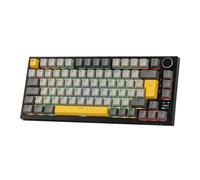 EPOMAKER Ajazz AK820 Pro ISO-FR Clavier Mécanique sans Fil AZERTY, Écran & Bouton Rotatif, 2.4G/BT/USB, Rétroéclairage RVB, Gasket Crémeux, Clavier Gaming 75% Disposition Française pour Win/Mac/PC