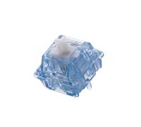 EPOMAKER Aqua Switch 46gf pour Clavier de Jeu, 100 PCS Clicky Switch, Interrupteur 5 Broches Pré-lubrifié, avec Boîtier PC, Tige UPE, Compatible avec Keycap MX pour Clavier Mécanique (Aqua Switch)