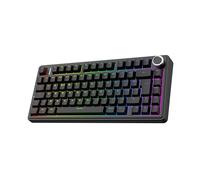 EPOMAKER Aula F75 ISO-FR Clavier Mécanique sans Fil, AZERTY 75%, Clavier Gaming Français avec Bouton Rotatif, RVB, Hot-Swap, Montage Gasket, Son Crémeux, Bluetooth/2.4Ghz