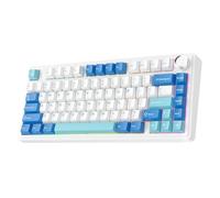 EPOMAKER Aula F75 Ultra Clavier Mécanique sans Fil, 10000mAh, Programmable Via, Bouton Rotatif, Hot-Swap, RVB, Gasket,BT/2,4GHz/Type-C, Clavier Gaming pour PC&Mac,QWERTY (Bleu, Reaper)