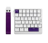 EPOMAKER HE30 Clavier à Effet Hall à Une Main, Sondage 8K & 0,125ms, SOCD & Touche Snap, Déclenchement Réglable, Keycap PBT, RVB, Logiciel Personnalisable, Clavier Gaming Filaire pour PC/Mac (Blanc)