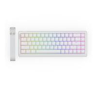 EPOMAKER HE68 Lite Clavier Gaming à Effet Hall, 8K Sondage&Balayage 128K, Actionnement Réglable 0.01mm, Latence 0.125ms, 5 Couches Insonorisantes, Touche Snap, SOCD, A-RVB, Filaire,Logiciel Mac(Blanc)