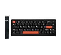 EPOMAKER HE68 Lite Clavier Gaming à Effet Hall, 8K Sondage&Balayage 128K, Actionnement Réglable 0.01mm, Latence 0.125ms, 5 Couches Insonorisantes, Touche Snap, SOCD, A-RVB, Filaire(Noir Rouge)