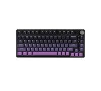 EPOMAKER HE75 Clavier Magnétique sans Fil avec Module de Bouton Interchangeable, Clavier de Jeu à Effet Hall avec Rapide Déclencheur Réglable, Clavier 2,4 GHz/BT avec RVB et 4000 mAh (Noir Pourpre)