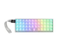 EPOMAKER Luma40 Clavier Mécanique Profil Bas avec QMK/Via & Métal CNC, Keycap PC Transparent, Hot-Swap, Switch Linéaire Kailh, 2.4Ghz/BT/USB, Clavier Gamer sans Fil 40% pour Mac/Win