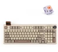 EPOMAKER RT100 Clavier mécanique Gasket avec écran personnalisable, Bluetooth/2.4G/USB, QWERTY US, Wisteria Tactile Switch