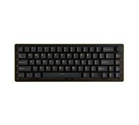 EPOMAKER Tide65 65% QMK/Via Clavier Gaming Mécanique en Aluminum,Tri-Mode BT/2.4ghz,RVB,FR4-Plate,Métallique,Gasket,Hot-Swap pour PC/Mac (Noir Or, Zebra Switch)