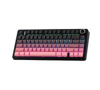 EPOMAKER X Aula F75 75% Clavier de jeu sans fil, Tri-Mode Bluetooth/2,4 GHz/USB-C Creamy Clavier mécanique Hot Swap, avec rembourrage à 5 couches et bouton, NKRO, RVB (noir rose)
