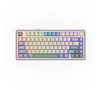 EPOMAKER x Aula F75 Clavier Mécanique Gasket à 75%, sans Fil/BT/USB-C, avec Cinq Couches de Coussinets, Bouton, RVB, Batterie, NKRO,QWERTY (Green, LEOBOG Reaper Switch)
