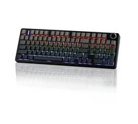 EPOMAKER X Aula F99 Pro Clavier sans Fil, Hot-Swap Clavier Personnalisé, Clavier Mécanique 2.4GHz/Type-C/BT5.0 avec Batterie 8000mAh, Clavier de Jeu RVB (Noir Dégradé, Nimbus V3 Switch)