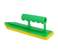 Éponge à calfeutrer pour carrelage - Pour maçonnerie, plâtrage et adhésifs - Pour éponge EVA avec pelle ondulée - 230 x 65 x 10 mm - Vert + jaune