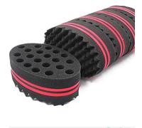 Éponge à cheveux ovale double face pour tresses et dreadlocks - Outil de coiffage facile à utiliser sur cheveux secs ou mouillés - Format portable - Coiffures en 3 à 15 minutes à