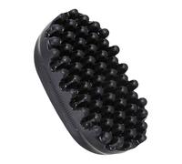 Éponge à cheveux professionnelle pour des boucles naturelles et définies des coiffures afro avec brosse rotative en caoutchouc (noir, 14,8 x 8,8 x 4,7 cm)